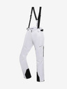 ALPINE PRO Pantaloni de schi pentru femei albi cu membrană ptx ALPINE PRO Osago