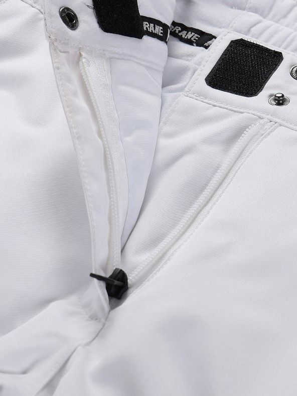 ALPINE PRO Pantaloni de schi pentru femei albi cu membrană ptx ALPINE PRO Osago