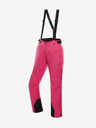 ALPINE PRO Pantaloni de schi roz închis pentru femei cu membrană PTX ALPINE PRO Osaga
