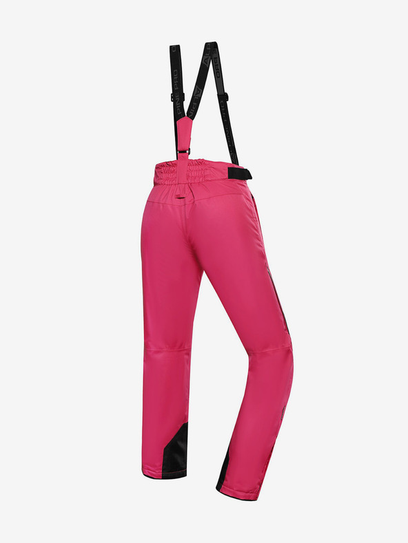 ALPINE PRO Pantaloni de schi roz închis pentru femei cu membrană PTX ALPINE PRO Osaga