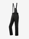 ALPINE PRO Pantaloni de schi bărbați negri cu membrană PTX ALPINE PRO Feler