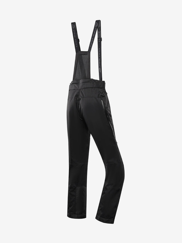 ALPINE PRO Pantaloni de schi bărbați negri cu membrană PTX ALPINE PRO Feler