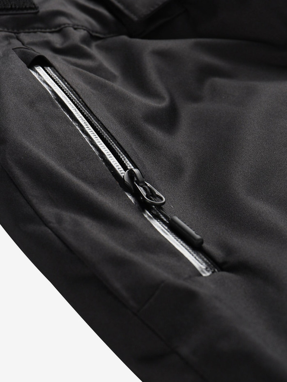 ALPINE PRO Pantaloni de schi bărbați negri cu membrană PTX ALPINE PRO Feler