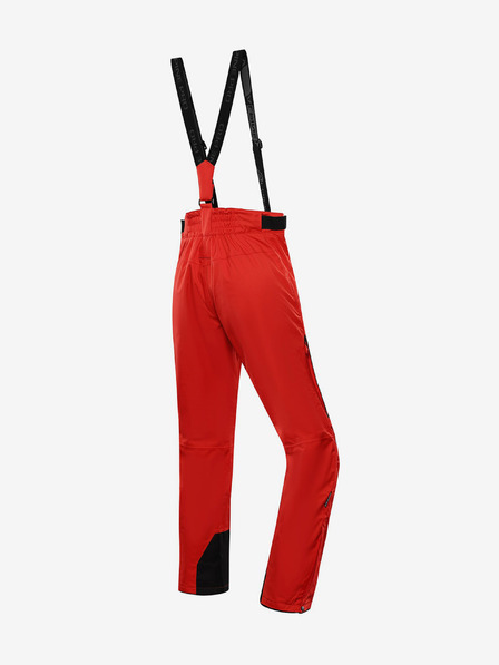 ALPINE PRO Pantaloni de schi roșii pentru bărbați cu membrană PTX ALPINE PRO Osag
