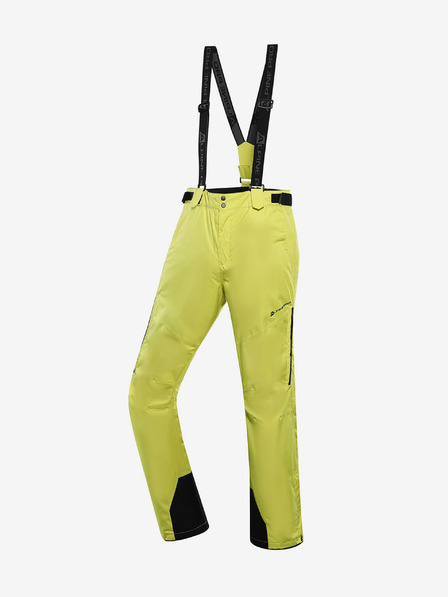 ALPINE PRO Pantaloni de schi verde deschis pentru bărbați cu membrană PTX ALPINE PRO Osag