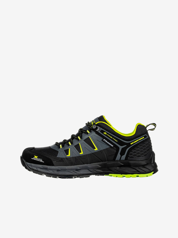 ALPINE PRO Ghete de exterior de bărbați negre cu membrană PTX ALPINE PRO Kerince