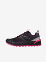 ALPINE PRO Pantofi sport de damă roz și negru cu talpă antibacteriană ALPINE PRO Hermone