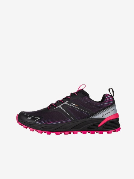 ALPINE PRO Pantofi sport de damă roz și negru cu talpă antibacteriană ALPINE PRO Hermone
