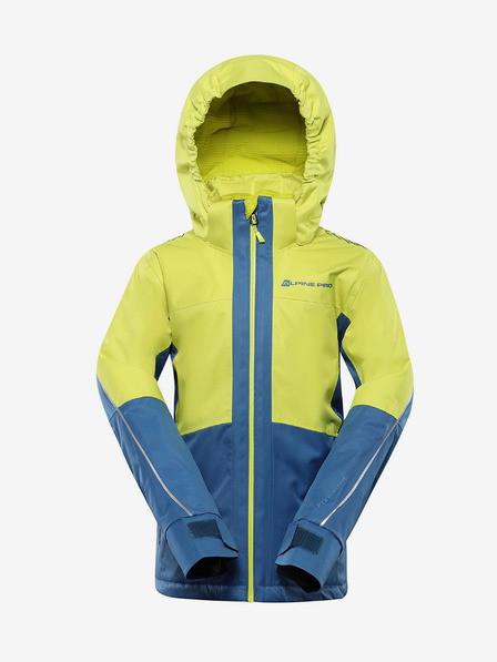 ALPINE PRO Geacă de schi albastru-verde pentru copii cu membrană PTX ALPINE PRO Reamo