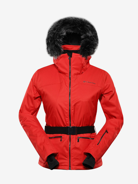 ALPINE PRO Jachetă de schi roșie de damă cu membrană PTX ALPINE PRO Olada