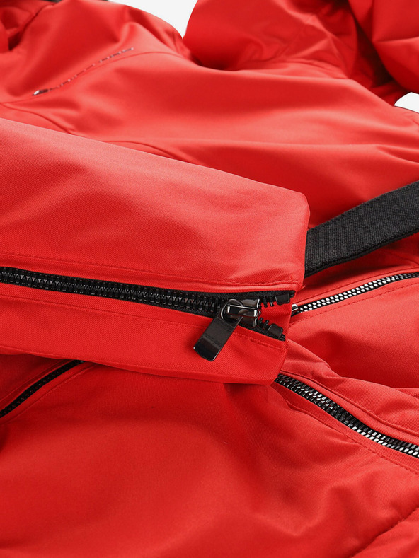 ALPINE PRO Jachetă de schi roșie de damă cu membrană PTX ALPINE PRO Olada