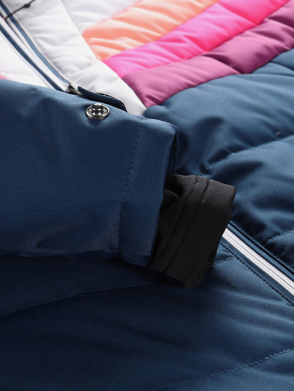 ALPINE PRO Jachetă de schi albastră și albă pentru femei cu membrană PTX ALPINE PRO Feedra