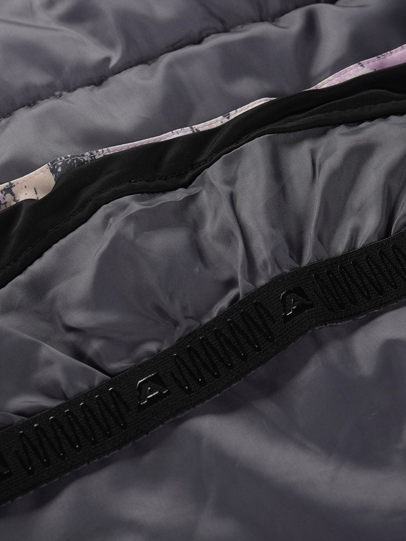 ALPINE PRO Jachetă de schi gri și violet pentru femei cu membrană PTX ALPINE PRO Uzera