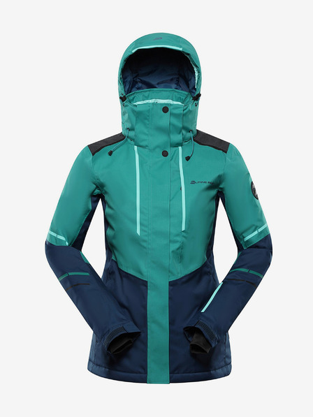 ALPINE PRO Geacă de schi verde pentru femei cu membrană PTX ALPINE PRO Zaribo
