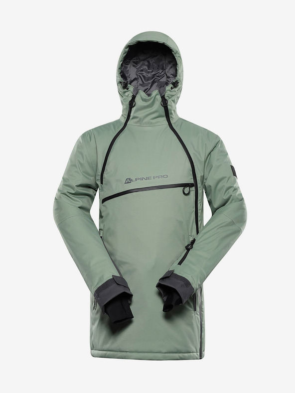 ALPINE PRO Geacă de schi verde pentru bărbați ALPINE PRO Omeq