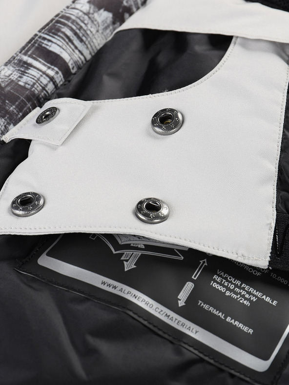 ALPINE PRO Geacă de schi pentru bărbați gri ALPINE PRO Omeq