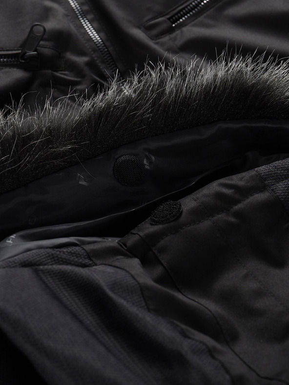 ALPINE PRO Geacă de schi neagră pentru bărbați ALPINE PRO Olad