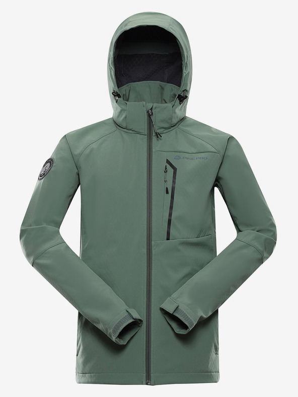 ALPINE PRO Jachetă softshell verde pentru bărbați ALPINE PRO Hoor