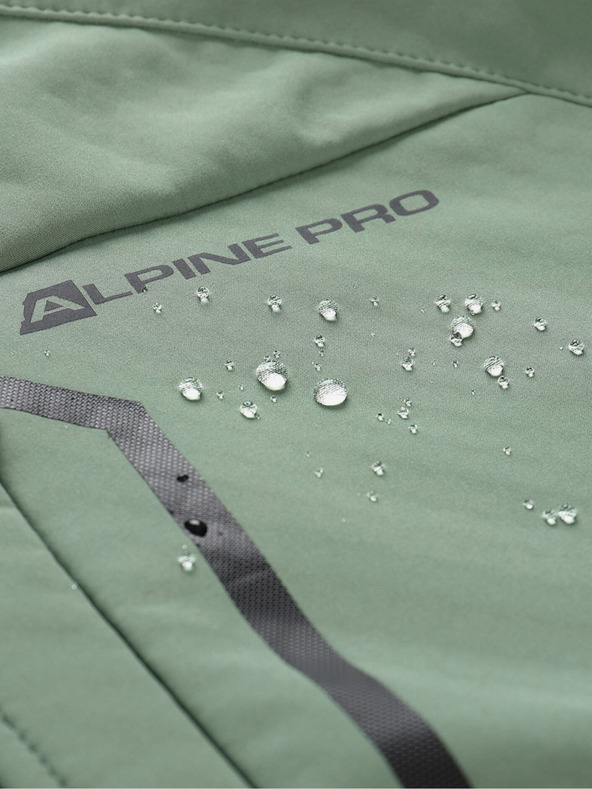 ALPINE PRO Jachetă softshell verde pentru bărbați ALPINE PRO Hoor