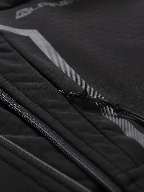 ALPINE PRO Jachetă softshell neagră pentru bărbați ALPINE PRO HOOR
