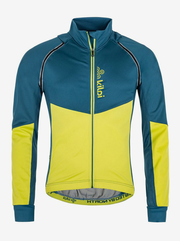 Kilpi Jachetă sport softshell galbenă și albastră pentru bărbați Kilpi Zain-M