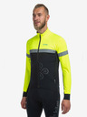 Kilpi Geacă de ciclism softshell neagră și galbenă pentru bărbați Kilpi Nereto-M