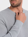 Ombre Clothing Pulover gri deschis pentru bărbați Ombre Clothing