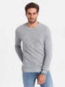 Ombre Clothing Pulover gri deschis pentru bărbați Ombre Clothing