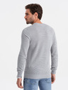 Ombre Clothing Pulover gri deschis pentru bărbați Ombre Clothing
