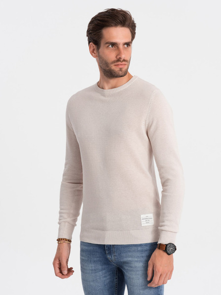 Ombre Clothing Pulover bărbătesc bej Ombre Clothing