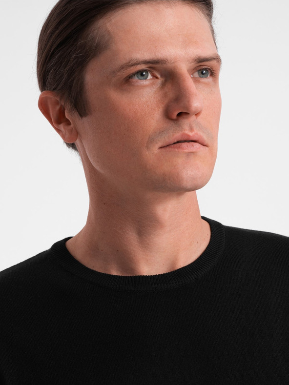 Ombre Clothing Pulover negru Ombre Clothing pentru bărbați