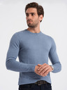 Ombre Clothing Pulover bărbați albastru deschis Ombre Clothing
