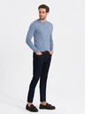 Ombre Clothing Pulover bărbați albastru deschis Ombre Clothing