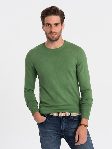Ombre Clothing Pulover pentru bărbați verde Ombre Clothing
