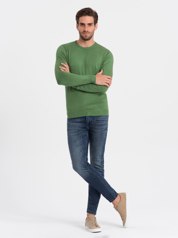 Ombre Clothing Pulover pentru bărbați verde Ombre Clothing