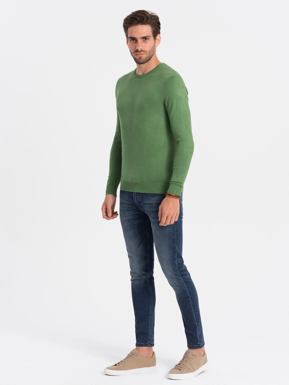 Ombre Clothing Pulover pentru bărbați verde Ombre Clothing