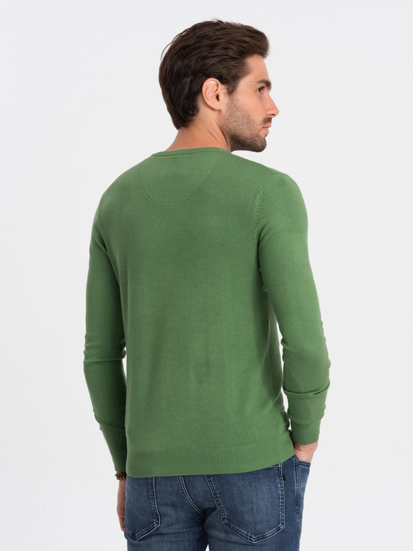 Ombre Clothing Pulover pentru bărbați verde Ombre Clothing
