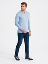Ombre Clothing Pulover bărbați albastru deschis Ombre Clothing