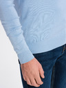 Ombre Clothing Pulover bărbați albastru deschis Ombre Clothing