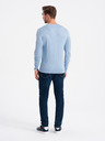 Ombre Clothing Pulover bărbați albastru deschis Ombre Clothing