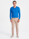 Ombre Clothing Pulover bărbătesc albastru Ombre Clothing