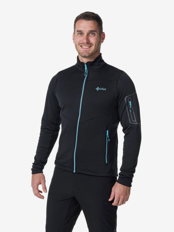 Kilpi Hanorac funcțional pentru bărbați Kilpi TEAM FLEECE-M Negru