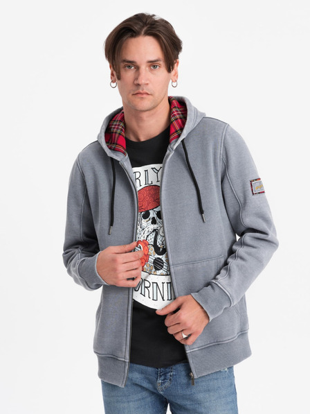 Ombre Clothing Sweatshirt Ombre Clothing gri pentru bărbați