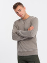 Ombre Clothing Sweatshirt bărbați bej Ombre Clothing