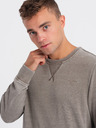 Ombre Clothing Sweatshirt bărbați bej Ombre Clothing