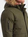 Ombre Clothing Jachetă de iarnă verde cu blană faux pentru bărbați Ombre Clothing Alaskan