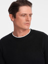 Ombre Clothing Pulover negru Ombre Clothing pentru bărbați