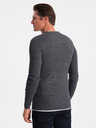 Ombre Clothing Dark Grey Pulover pentru bărbați Ombre Clothing