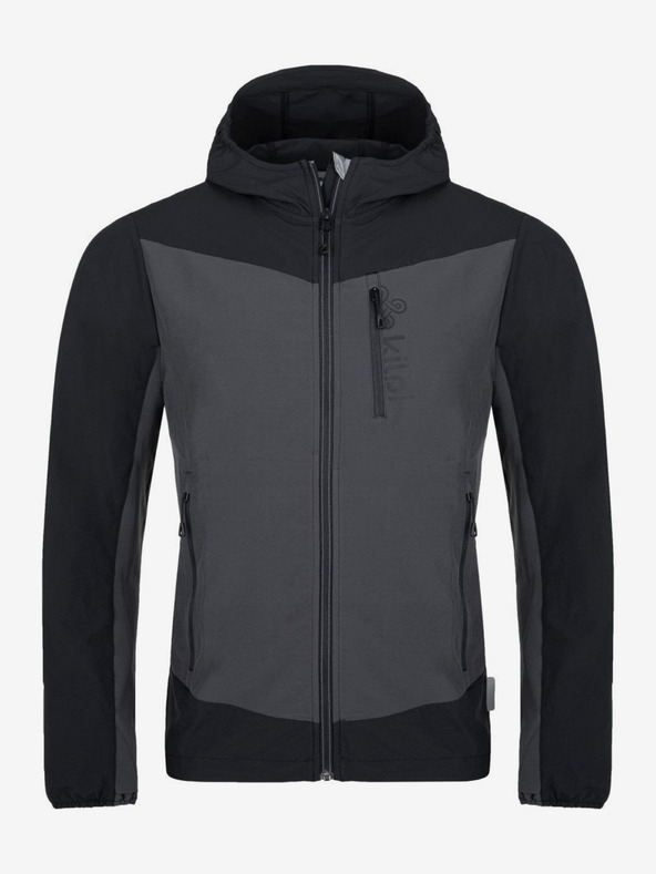 Kilpi Jachetă de alergare softshell gri închis pentru bărbați Kilpi Balans-M