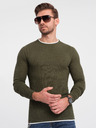 Ombre Clothing Pulover kaki pentru bărbați Ombre Clothing